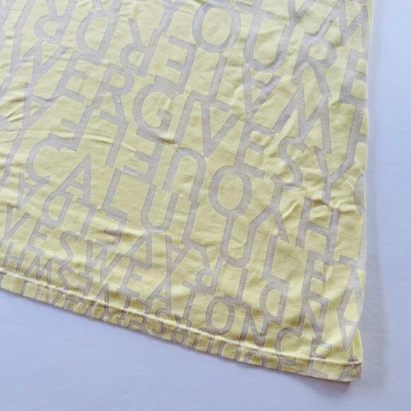 Lululemon Yellow Racerback Tank Burnout Manifesto Size 6 Tissue Loose Fit - Picture 3 of 5